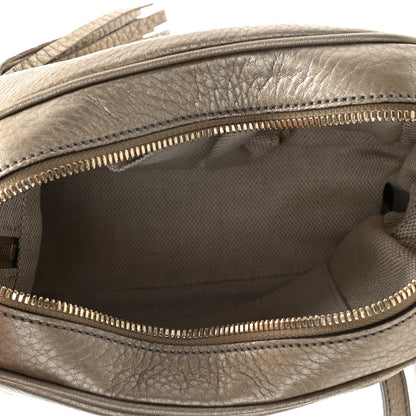 Gucci Metallic Pebbled Calfskin Small Soho Disco Bag Golden Beige 5 of 11
