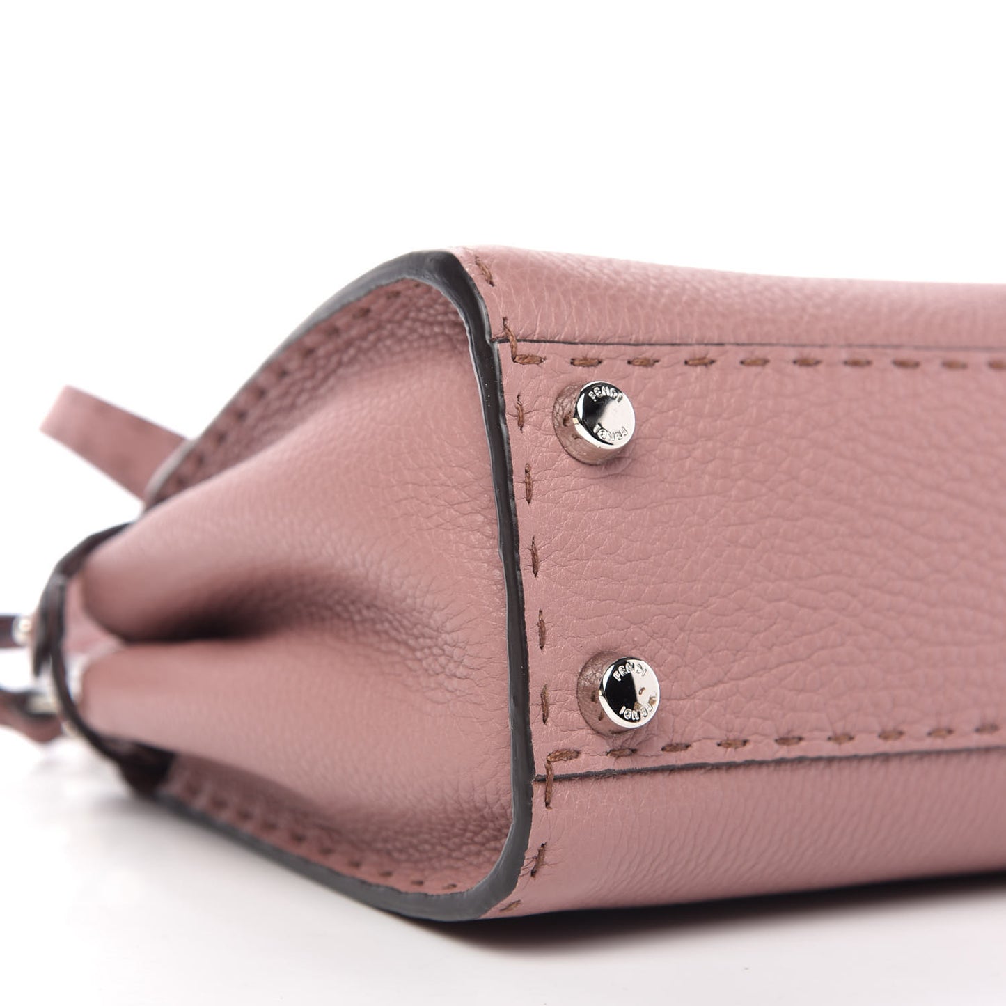 Cuoio Romano Selleria Bi-Color Mini Peekaboo Iconic Satchel English Rose Camelia