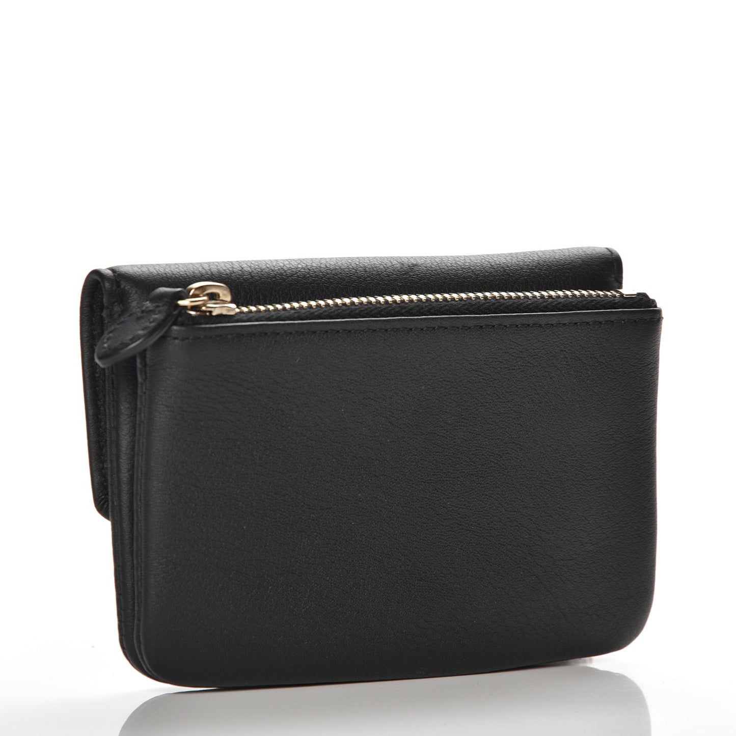 Goatskin Bow Coin Purse Black