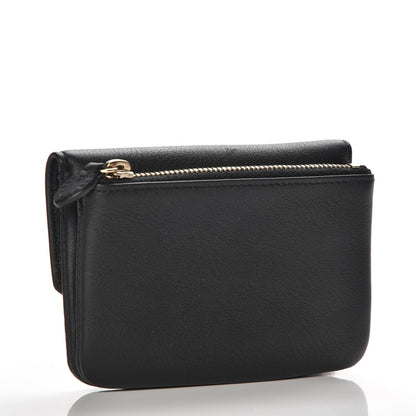 Mulberry Goatskin Bow Coin Purse Black 3 of 7