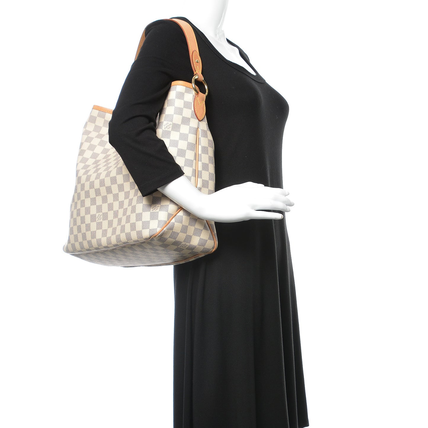 Damier Azur Delightful MM Rose Ballerine