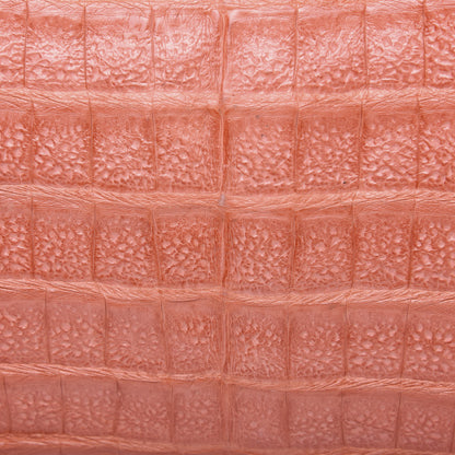 Nancy Gonzalez Crocodile Satchel Light Coral 9 of 9