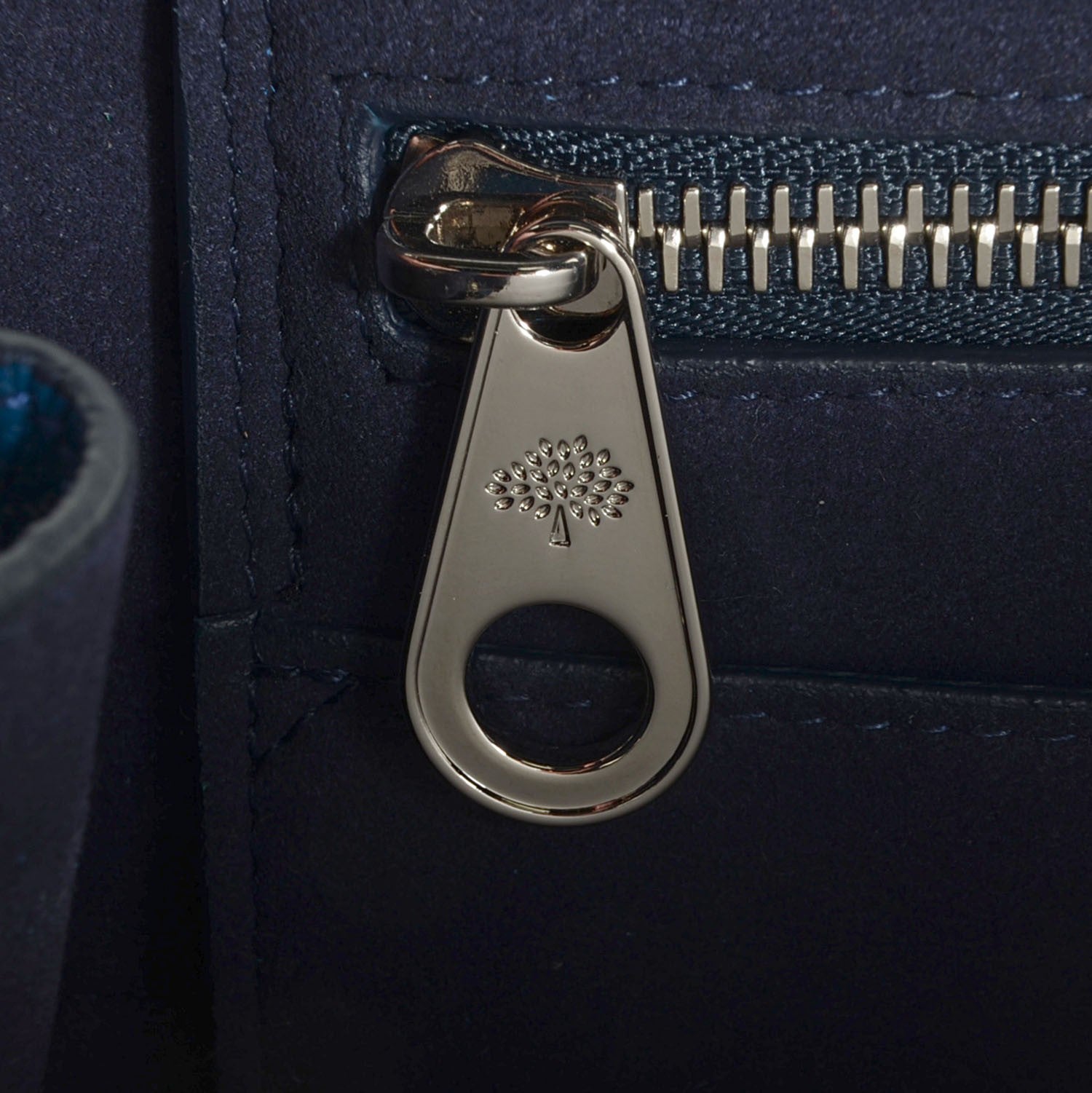 Mulberry Classic Grain Small Bayswater Sea Blue 8 of 12