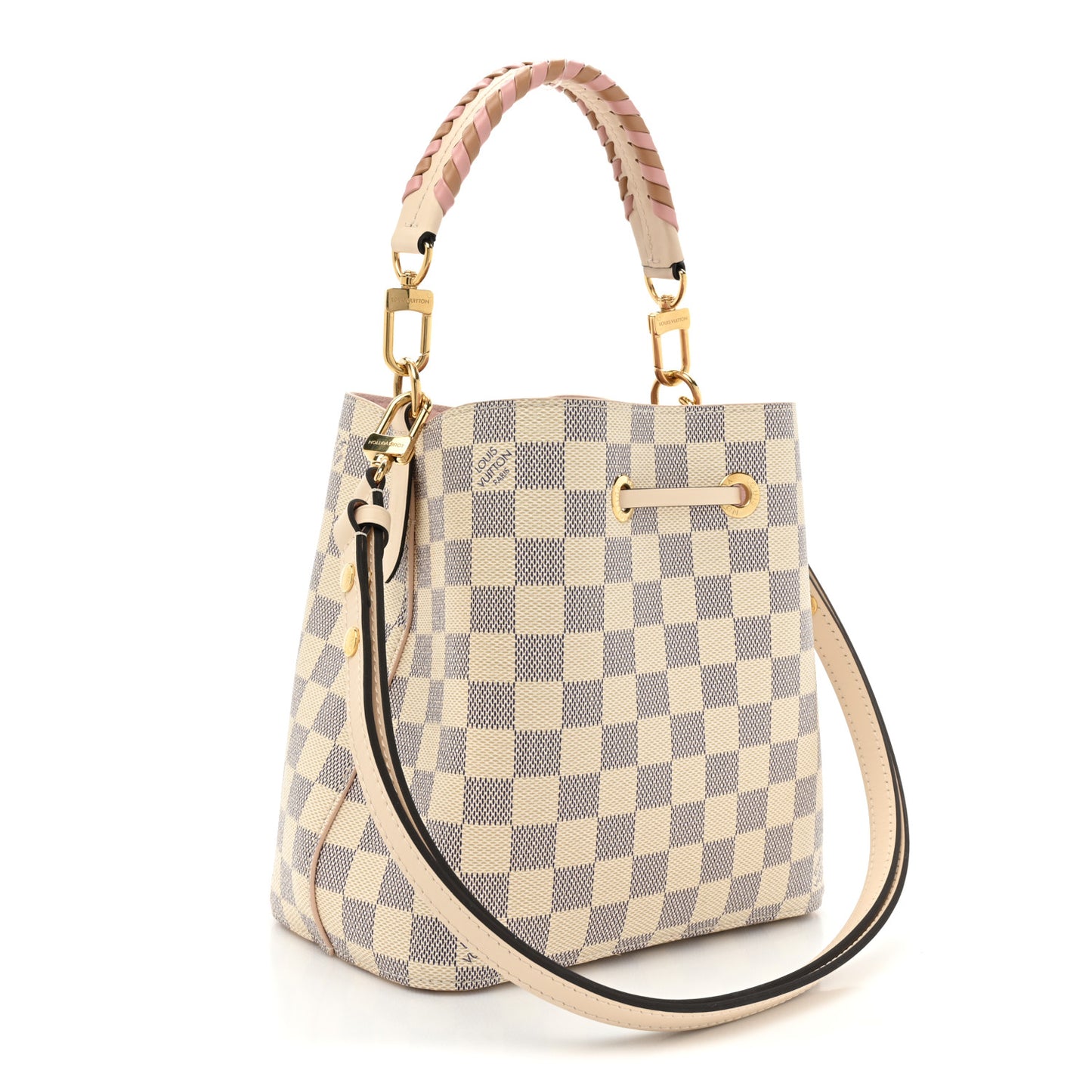 Damier Azur Braided Neonoe BB Pink
