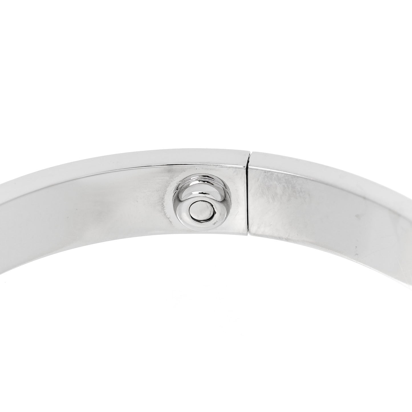 18K White Gold 4 Diamond LOVE Bracelet 16