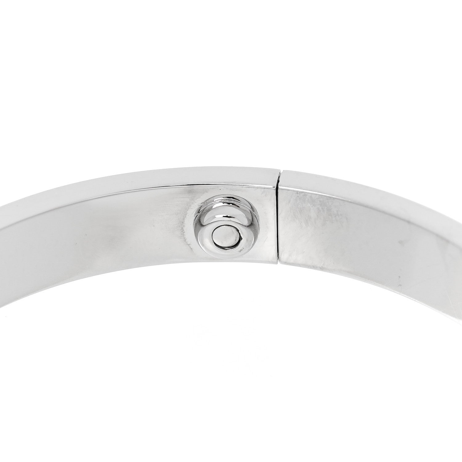 Cartier 18K White Gold 4 Diamond LOVE Bracelet 16 7 of 7