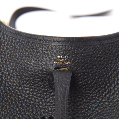 Hermes Taurillon Clemence Evelyne TPM Black 6 of 10