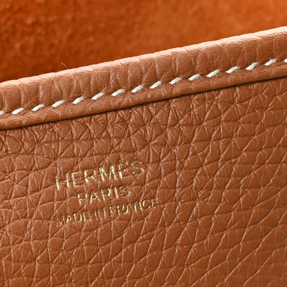 Hermes Taurillon Clemence Evelyne III PM Gold 6 of 11