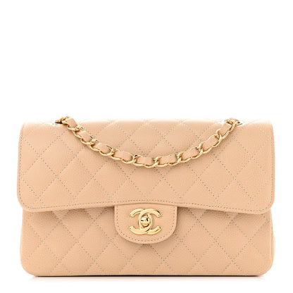 Chanel Caviar Quilted Small Double Flap Beige 1 of 11