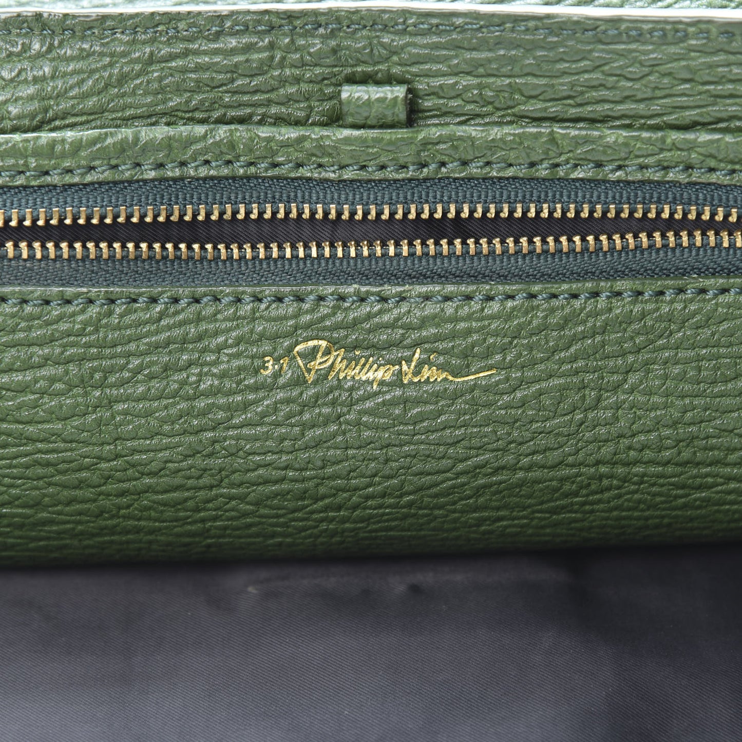 3.1 Textured Calfskin Medium Pashli Satchel Jade