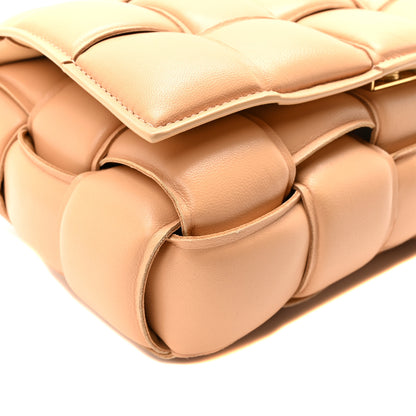 Bottega Veneta Nappa Maxi Intreccio Padded Cassette Crossbody Bag Almond 8 of 9