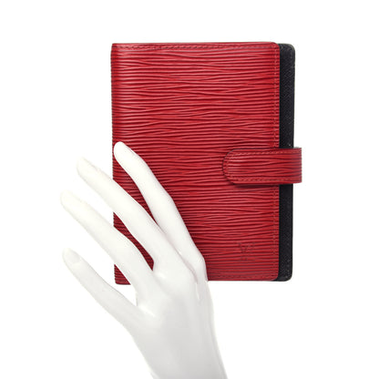 Louis Vuitton Epi Medium Ring Agenda Cover Rouge 2 of 7