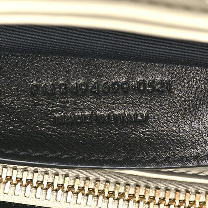 Saint Laurent Calfskin Y Quilted Monogram Small Loulou Chain Satchel Blanc Vintage 7 of 11