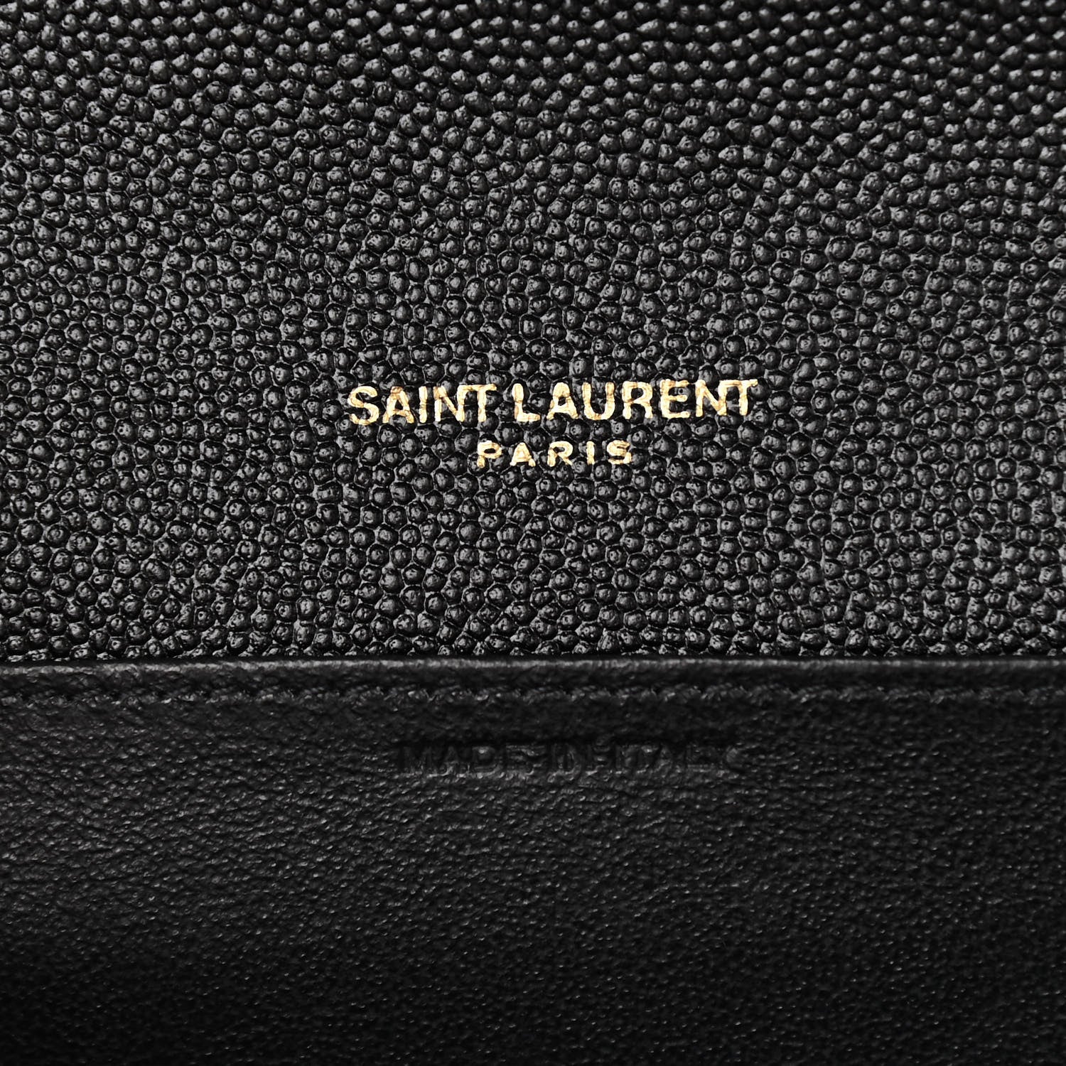 Saint Laurent Grain De Poudre Uptown Chain Wallet Black 7 of 11
