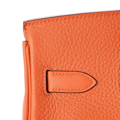 Hermes Taurillon Clemence Birkin 30 Feu 26 of 30