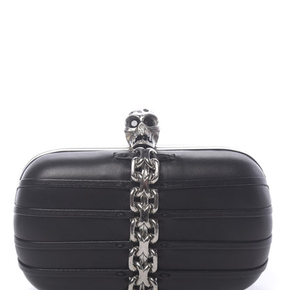 Alexander McQueen Nappa Skull Chain Box Clutch Black 10 of 12