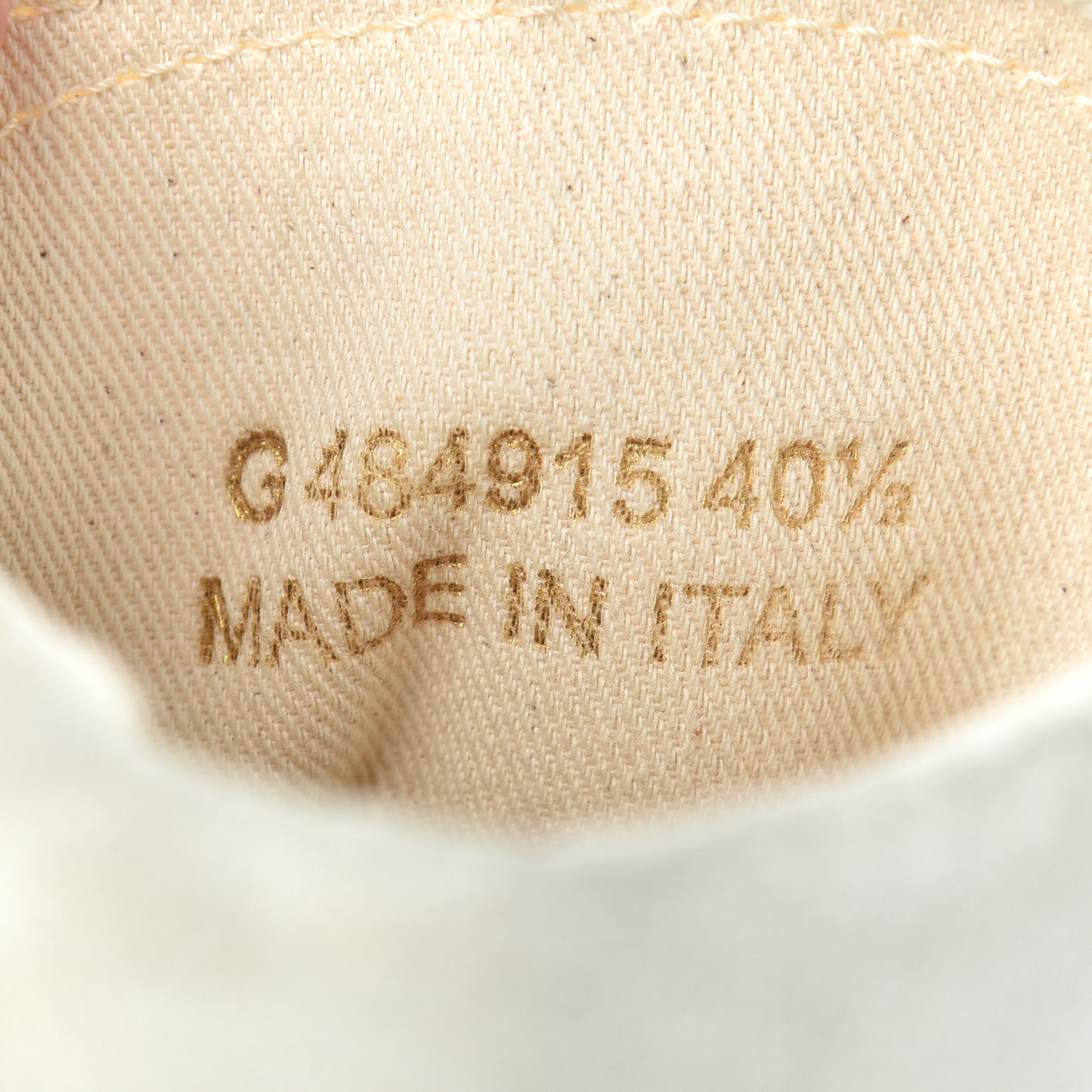 Distressed Canvas Smoking Forever High Top Sneakers 40.5 Milk Panna
