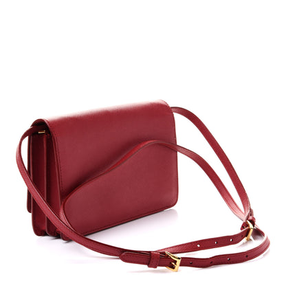 Prada Saffiano Fiocco Bow Flap Wallet Fuoco 2 of 10