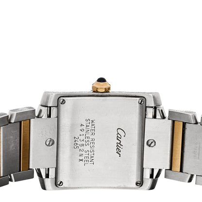 Cartier Stainless Steel 18K Yellow Gold 25mm Tank Francaise Quartz Watch 4 of 4