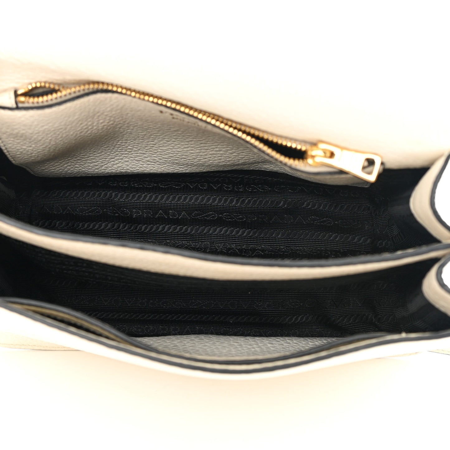 Vitello Daino Crossbody Flap White