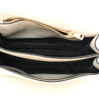 Prada Vitello Daino Crossbody Flap White 5 of 17