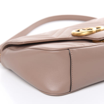 Gucci Calfskin Matelasse Small GG Marmont Shoulder Bag Porcelain Rose 8 of 10