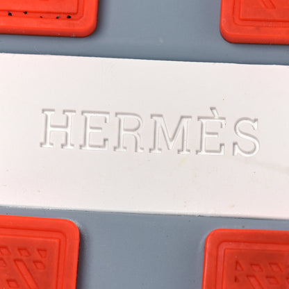 Hermes Technical Knit Suede Heros Sneakers 37 White Naturel 8 of 11