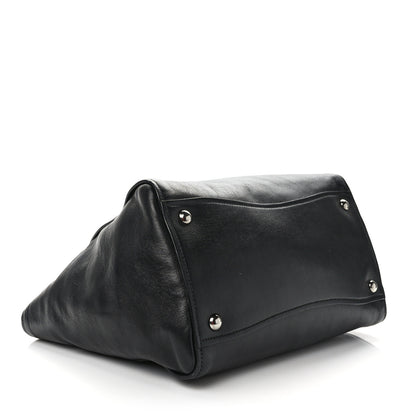 Miu Miu Soft Calf Studded Top Handle Bag Black 4 of 10