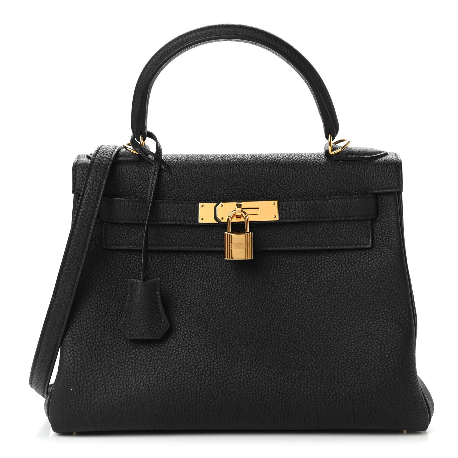 Hermes Togo Kelly Retourne 28 Black 1 of 13