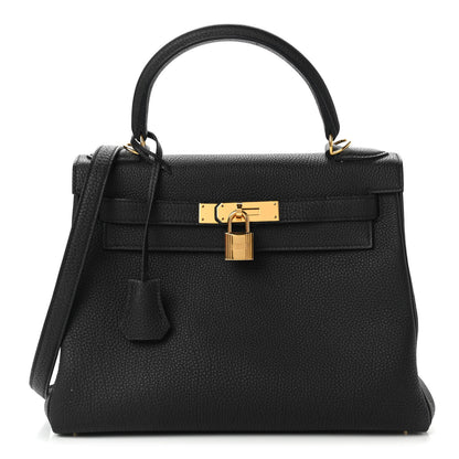 Hermes Togo Kelly Retourne 28 Black 1 of 13