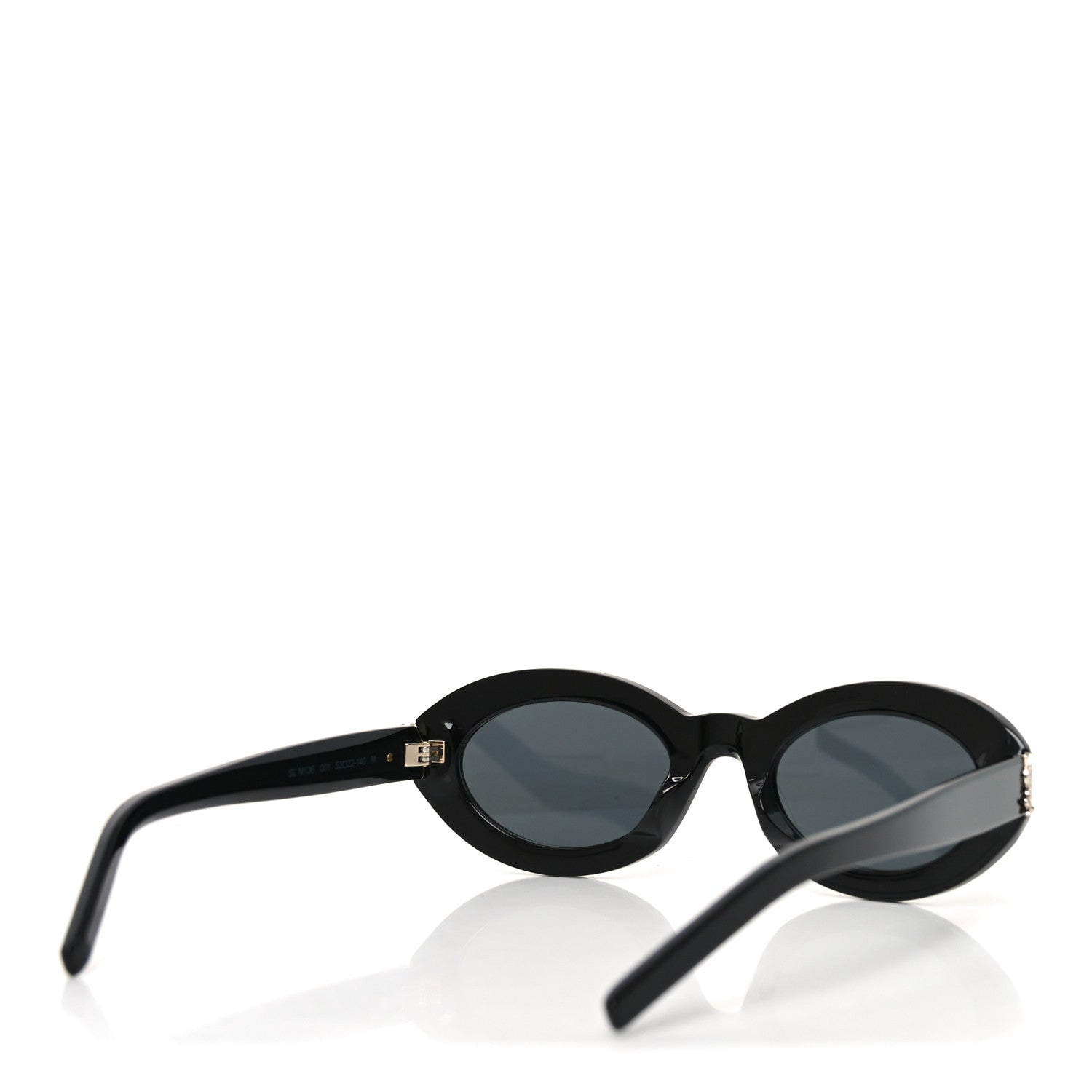Saint Laurent Acetate Sunglasses SL M136 Black 4 of 8