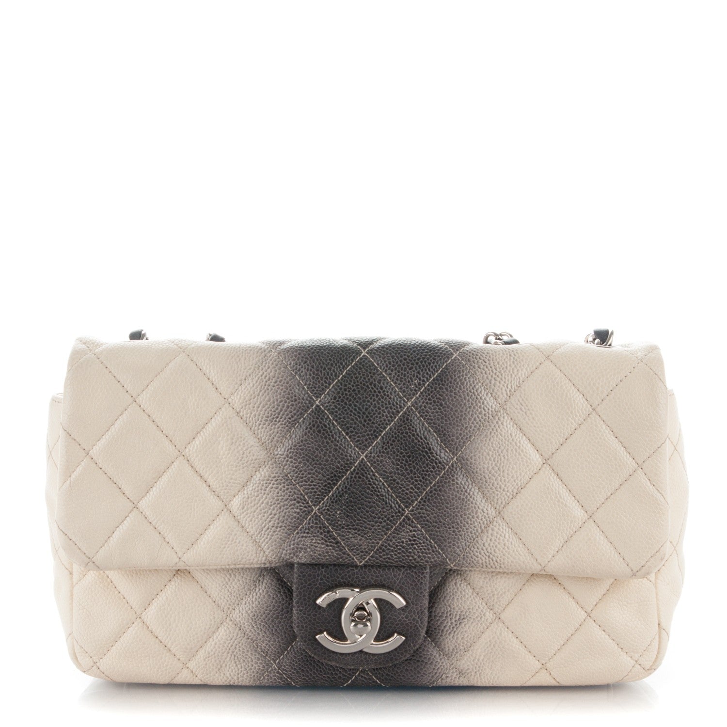 Chanel Caviar Quilted Medium Ombre Single Flap Grey 1 of 7