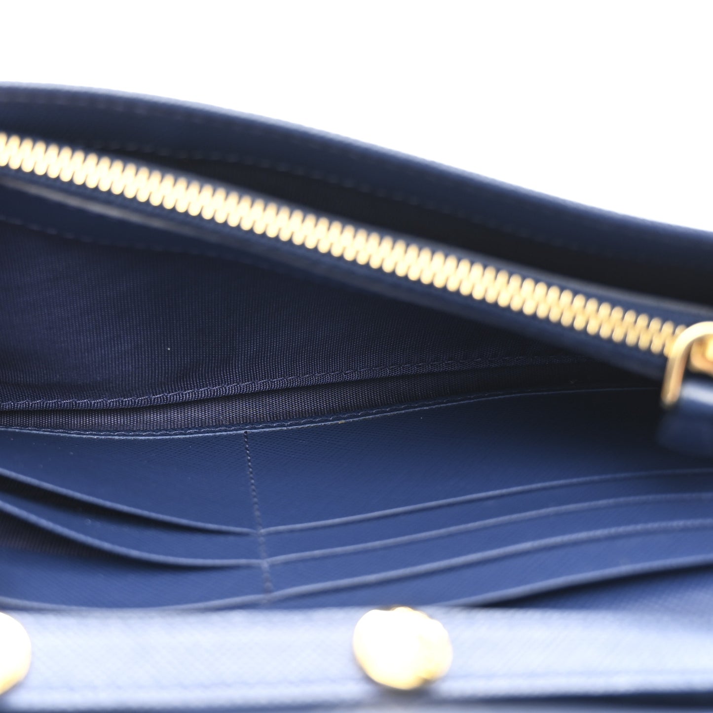 Saffiano Metal Oro Chain Wallet Bleuette