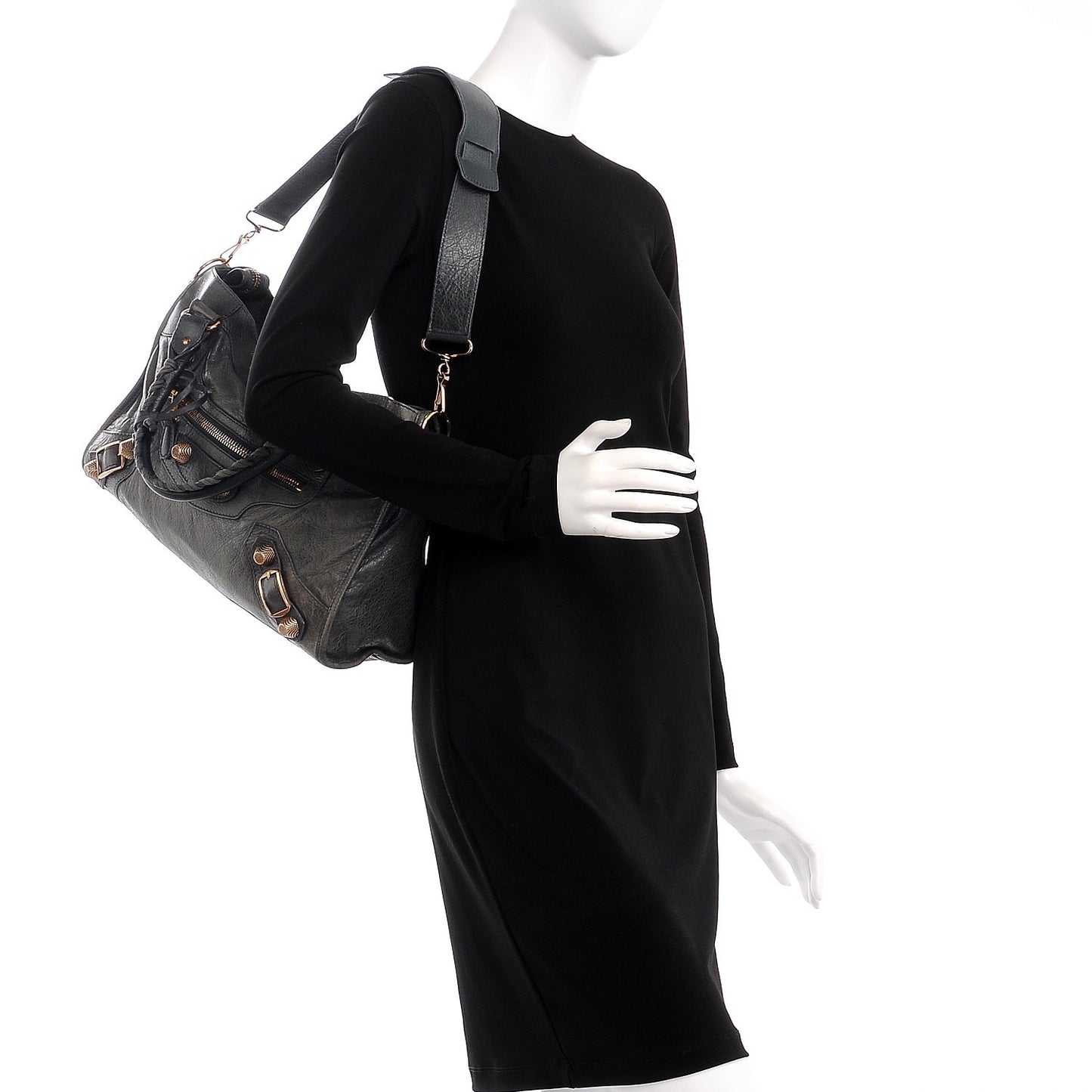 Agneau Giant 21 Rose Gold Hardware City Anthracite