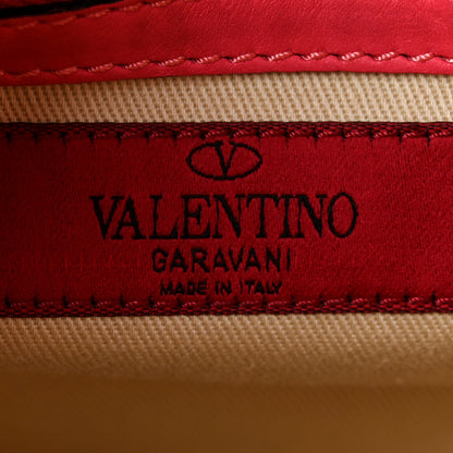 Valentino Garavani Vitello Small Rockstud Double Handle Tote Raspberry 6 of 11