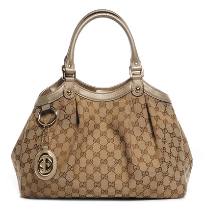 Gucci Monogram Medium Sukey Tote Champagne 1 of 7
