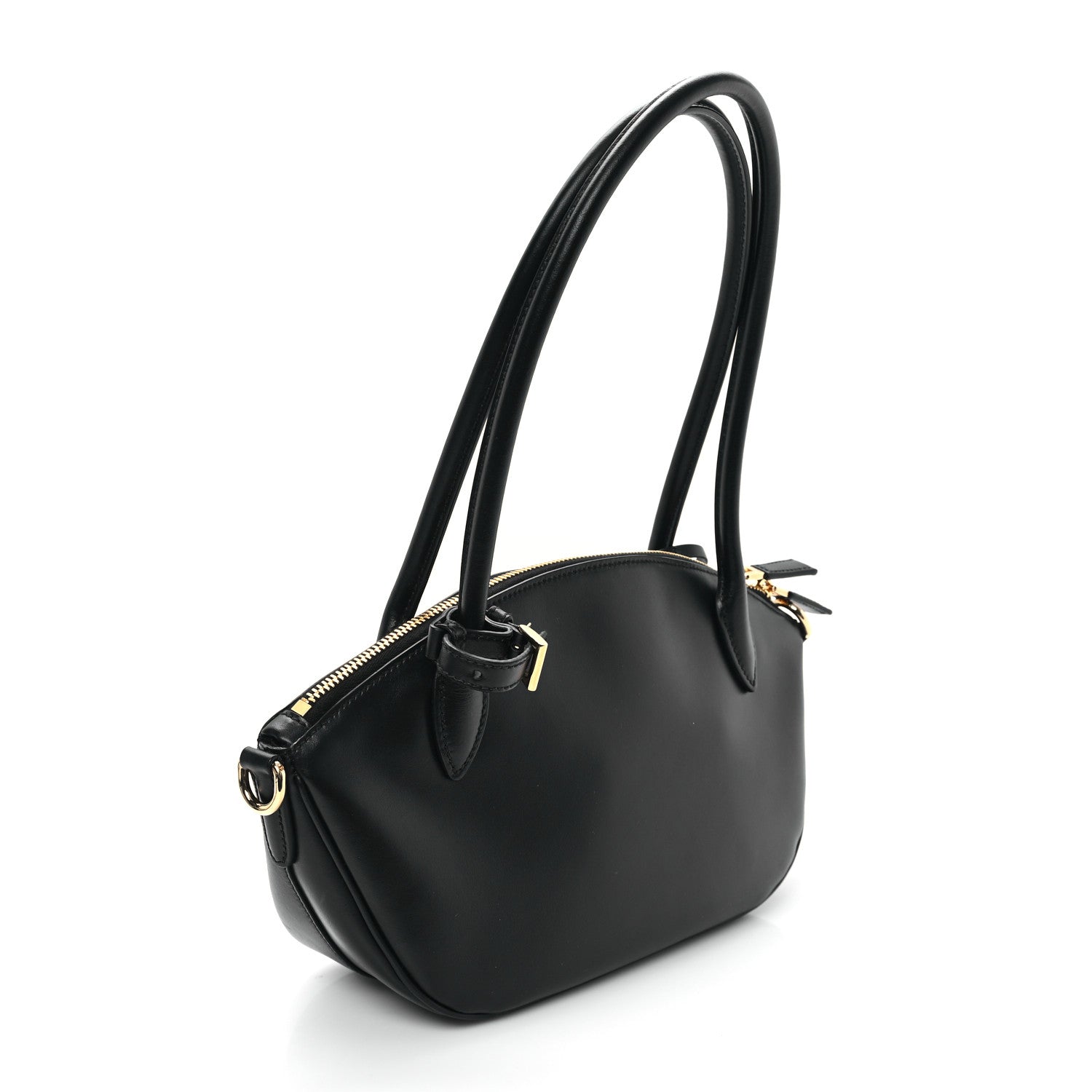 Prada City Calf Small Triangle Shoulder Bag Black 3 of 10