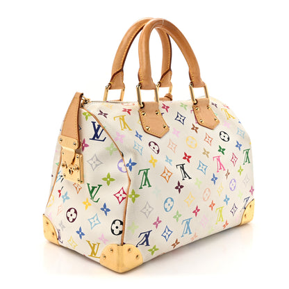 Louis Vuitton Monogram Multicolor Speedy 30 White 2 of 14