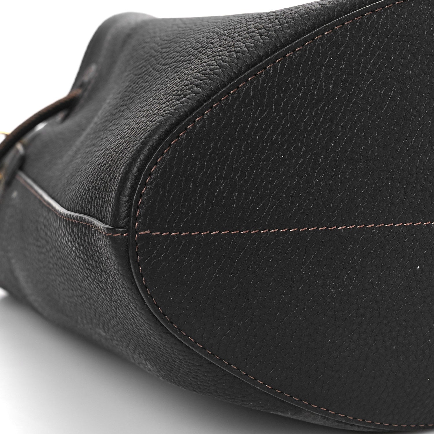 Burberry Grainy Calfskin Small TB Bucket Bag Black 7 of 8