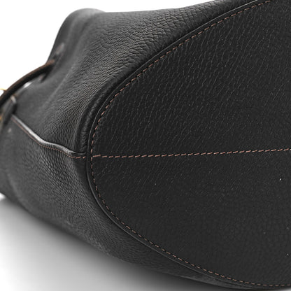 Burberry Grainy Calfskin Small TB Bucket Bag Black 7 of 8