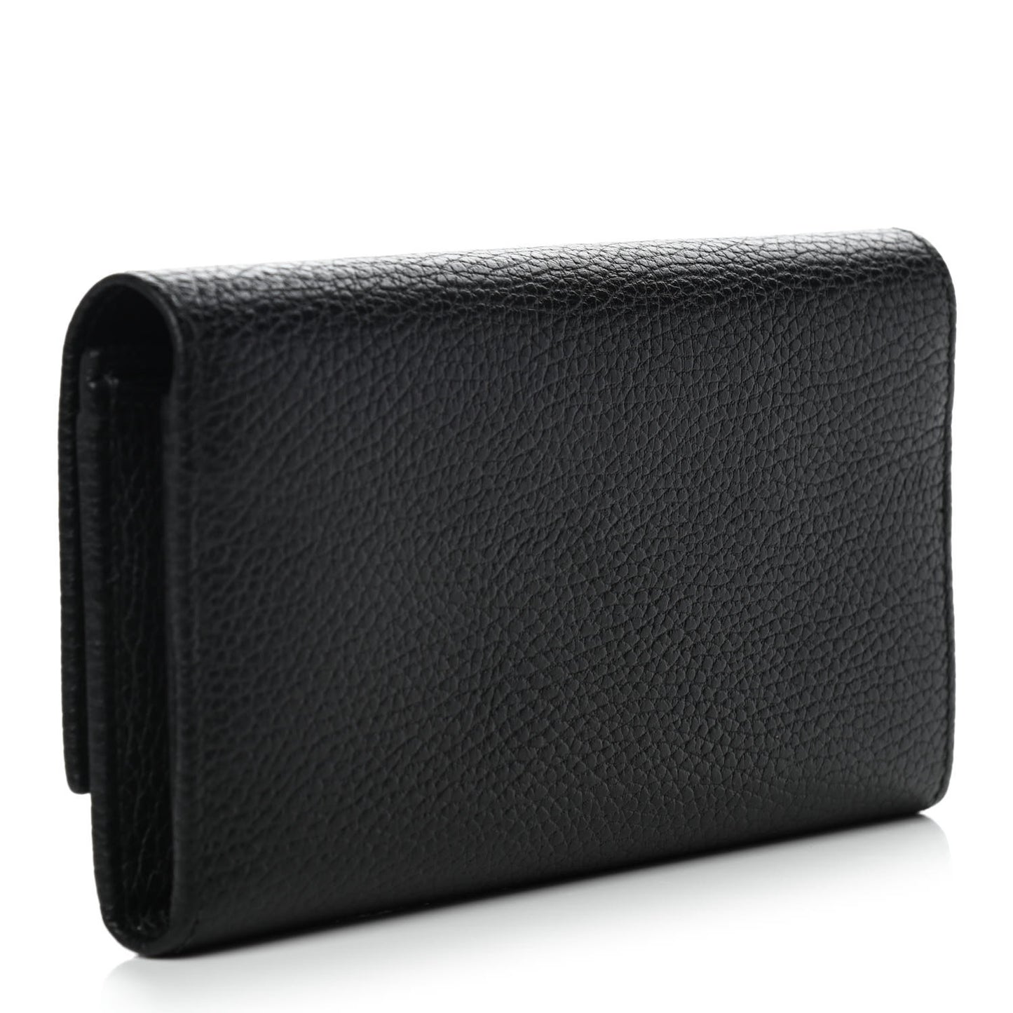 Calfskin Garden Continental Wallet Black
