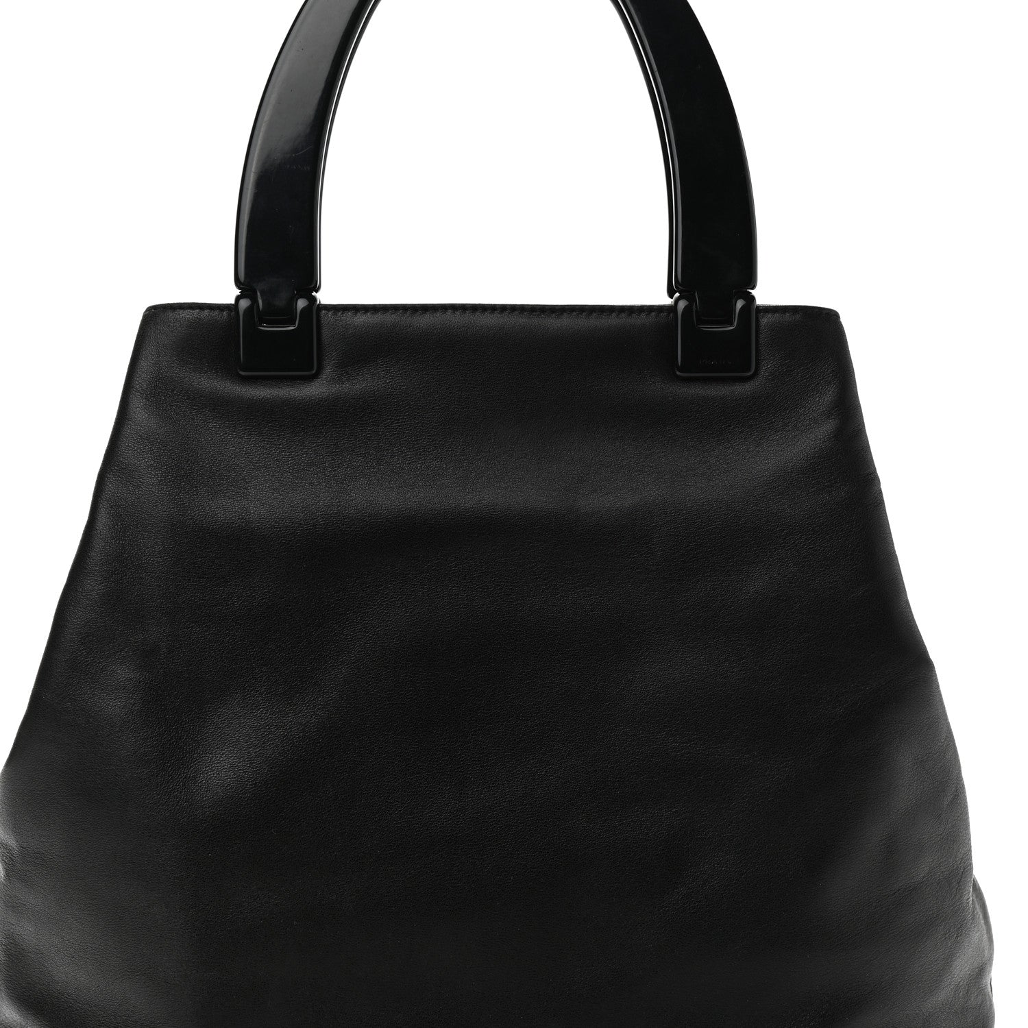 Prada Soft Calfskin Top Handle Tote Black 7 of 13