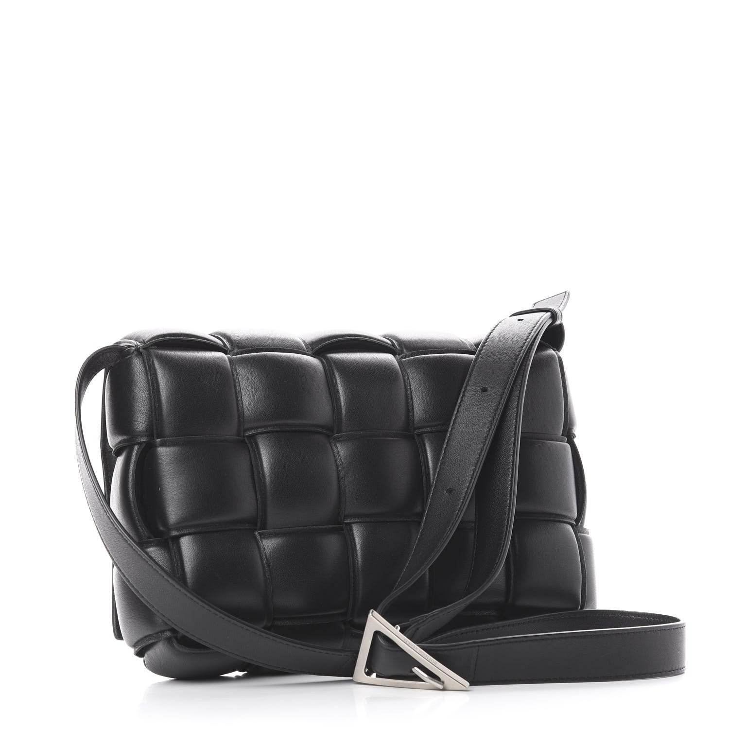 Bottega Veneta Nappa Maxi Intreccio Padded Cassette Crossbody Bag Black 2 of 9