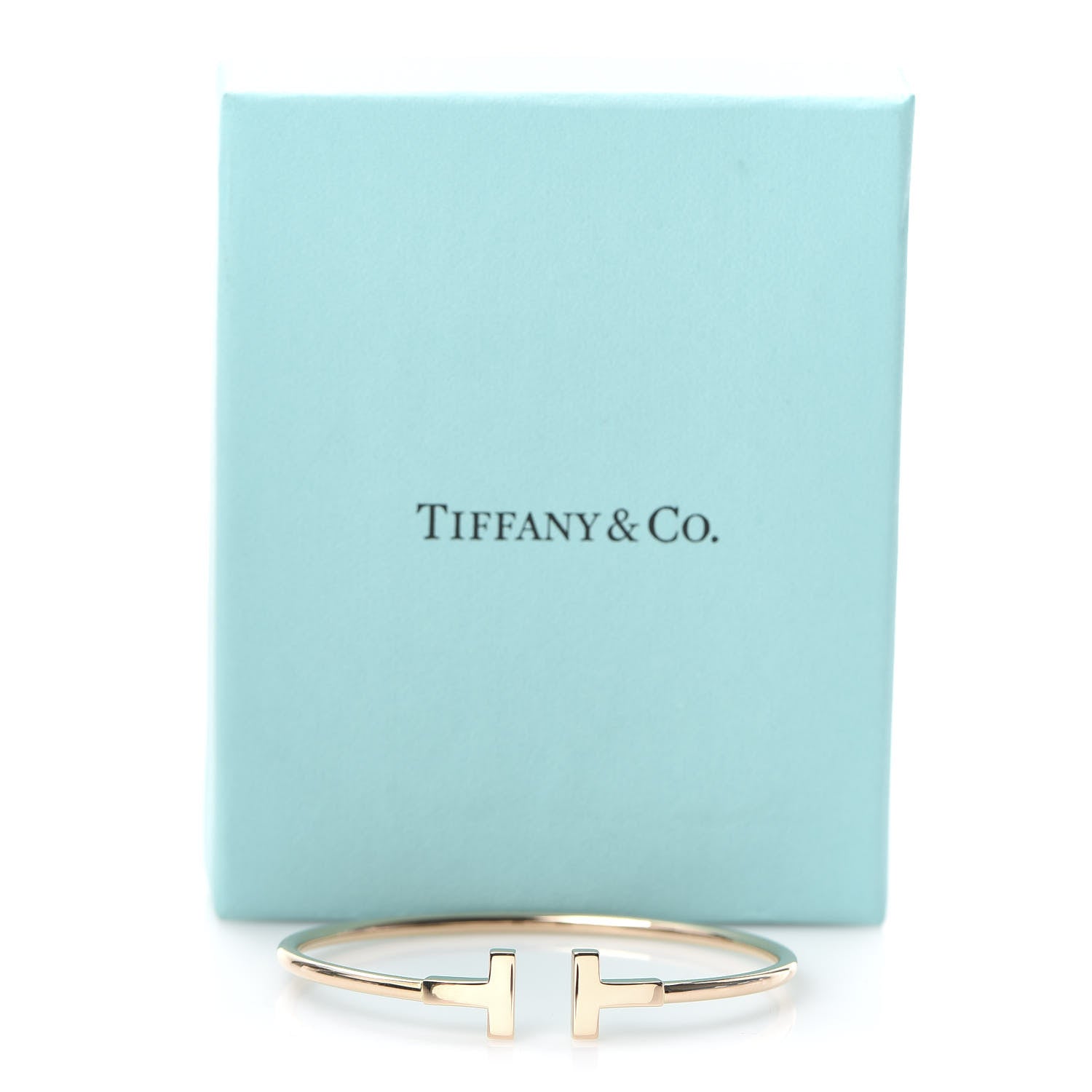 Tiffany 18K Rose Gold T Wire Bracelet 5 of 5