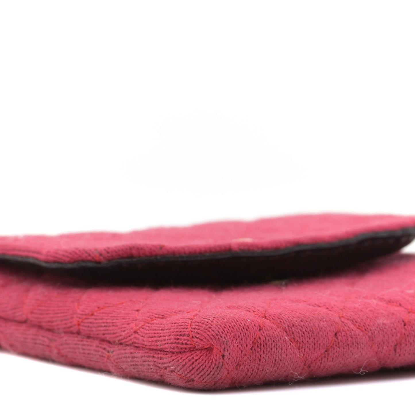 Jersey Quilted Micro Flap Bag Pink