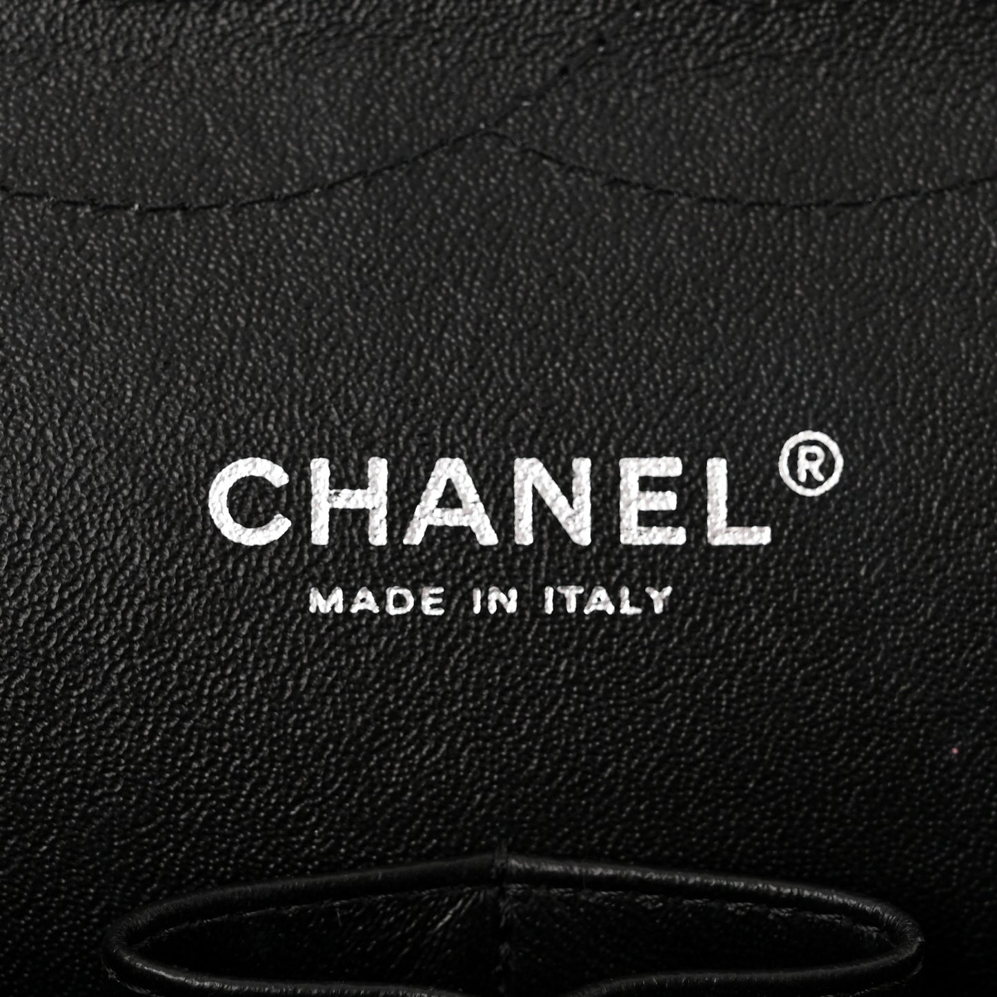 Lambskin Quilted Jumbo Double Flap Black