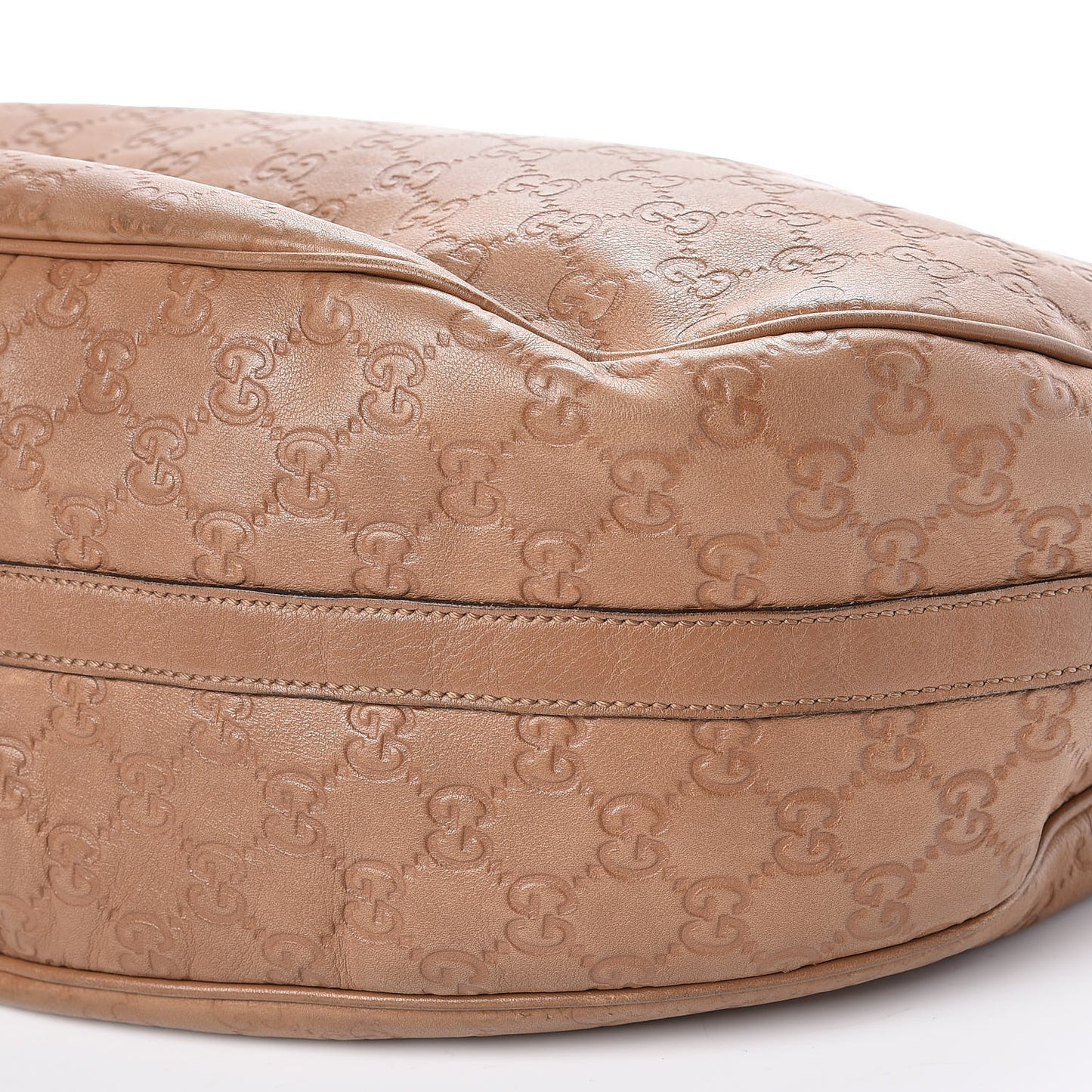 Guccissima Large GG Twins Hobo Brown