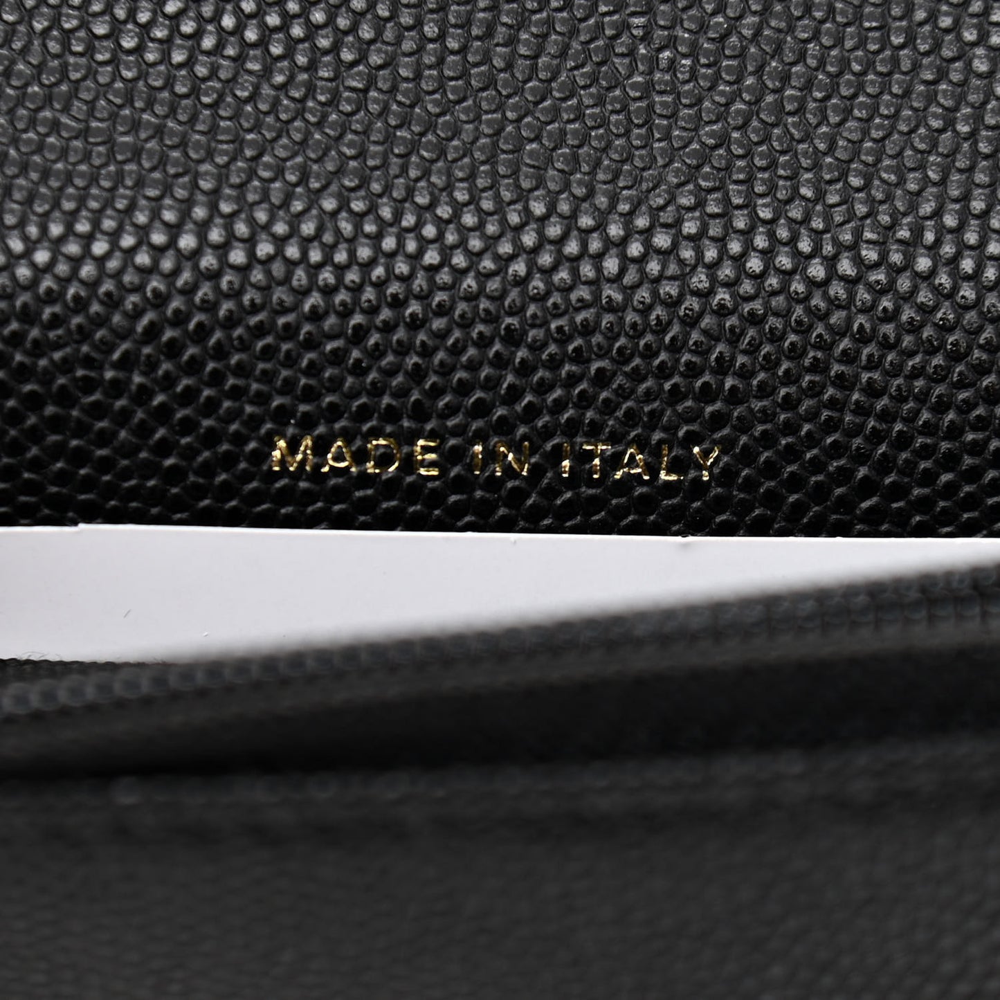 Caviar Quilted Pocket Twins Clutch With Chain Black