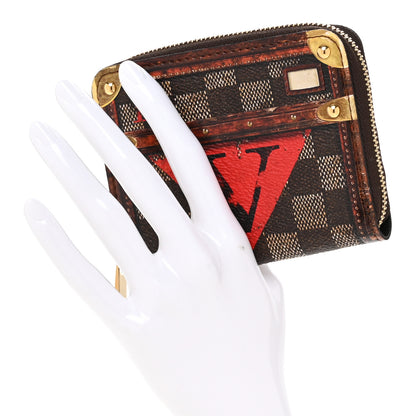 Louis Vuitton Transformed Damier Ebene Time Trunk Zippy Coin Purse 2 of 9