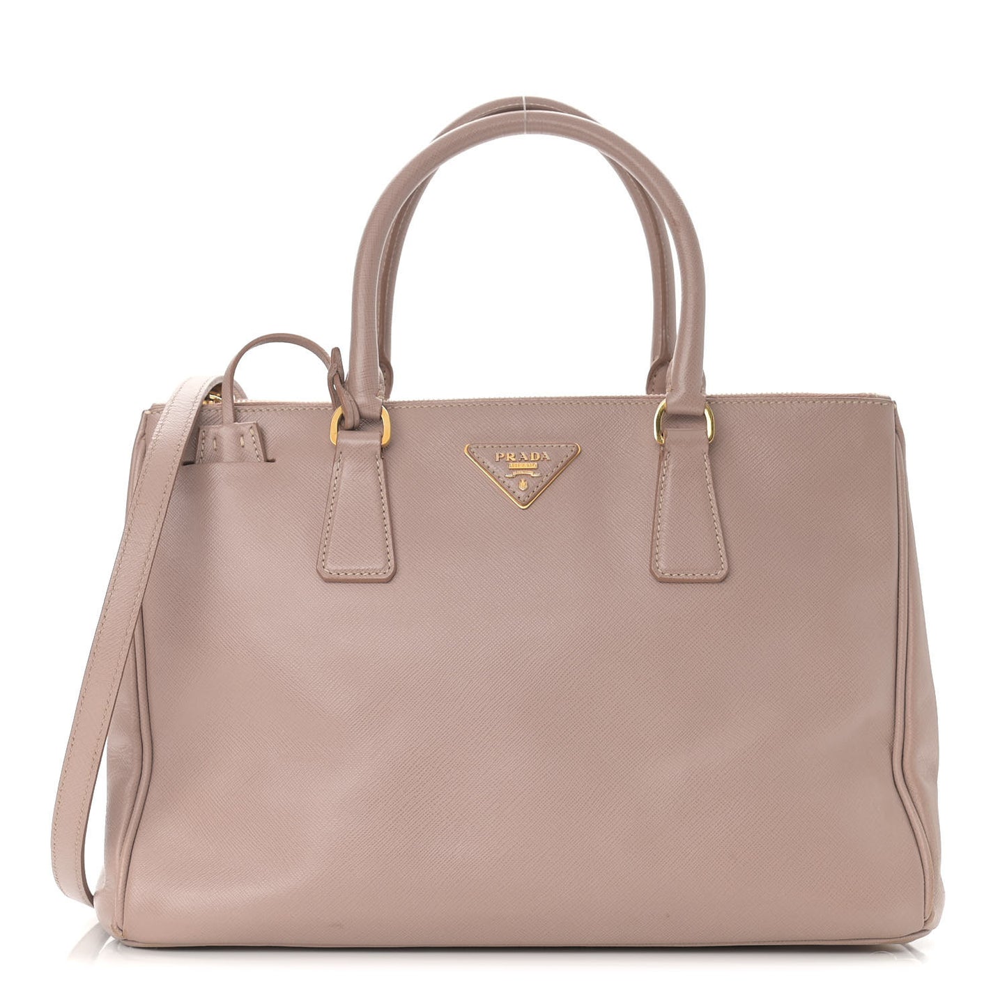 Saffiano Medium Galleria Double Zip Tote Cammeo